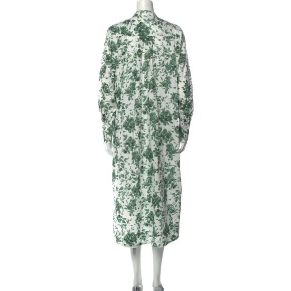 MILLE Esther Caftan Dress 💐"Green Bouquet" Medium - Picture 4 of 11